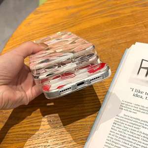 เคสโทรศัพท์แม่เหล็กพิมพ์ลายริมฝีปากสีน้ำผึ้งพีชแบบใสสองชั้<span class=keywords><strong>น</strong></span> IMD สำหรับ <span class=keywords><strong>iPhone</strong></span> 17 16 13 14 15 <span class=keywords><strong>Pro</strong></span> <span class=keywords><strong>Max</strong></span> วัสดุ TPU+PC - Product Image 6