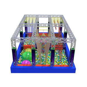 New Indoor Playground American <strong>Ninja</strong> Warrior Obstacle Course for Kids and Adults with <strong>Ball</strong> Pool - Product Image 2