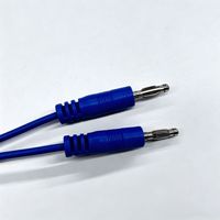 Câble de retour à électrode banane mâle de type lanterne de 4 mm pour connexion de plaque négative de couteau électrochirurgical médical haute fréquence