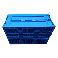 QS 600*400mm caisses pliables en plastique nid empilables conteneurs de stockage en plastique logistique Transport caisses mobiles boîte de rangement