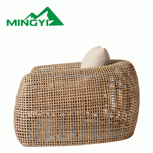Set di Divani da Giardino in Rattan Intrecciato a Mano, Design Esclusivo, Impermeabili, con Cuscini, per Hotel e Villaggi - Product Image 4