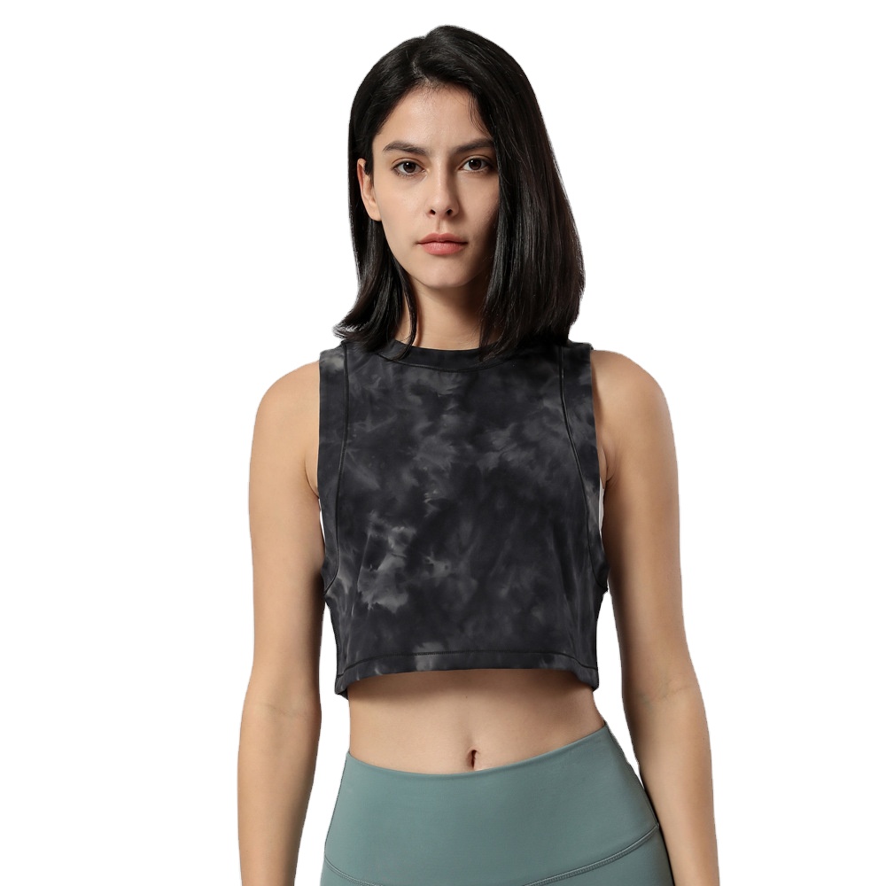 Wholesales Sports Top Women Leisure Sleeveless Gym Vest Fitness Sexy Loose Yoga Vest Breathable Women Sports Vest