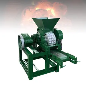 Diesel Engine Lump Oval Cube Pillow Shape Coal Ball Press Tool Coconut Charcoal Briquette Making Machine For Farm Home Use