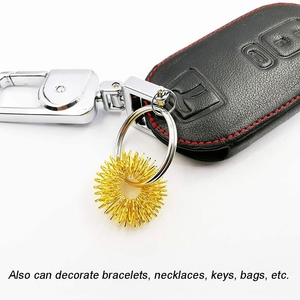 Akupunktur tedavisi için paslanmaz çelik Fidget oyuncak parmak masaj halka el gevşeme kan dolaşımı ağrı stres giderici - Product Image 5