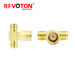 Nhà Máy Giá vàng mạ SMA nam cắm Macho để SMA nữ Jack hembra đôi <span class=keywords><strong>RF</strong></span> đồng trục Adaptor t Loại Bộ chuyển đổi kết nối - Product Image 5