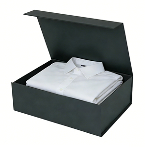 Özel Boyutlu Logolu Geri Dönüştürülebilir Lüks Katlanır Mıknatıslı Siyah Karton Kağıt Kutu (Alışveriş Hediyeleri İçin) - Product Image 5