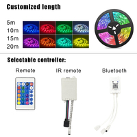 Tira de Luces LED Decorativas RGB 5050 de 12V y 1M para TV con Control Remoto