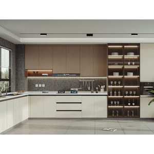 Armoire de <span class=keywords><strong>cuisine</strong></span> en bois à faible coût contreplaqué aggloméré MDF armoire de <span class=keywords><strong>cuisine</strong></span> grande armoire de rangement pour la maison et l'appartement <span class=keywords><strong>cuisine</strong></span> - Product Image 2