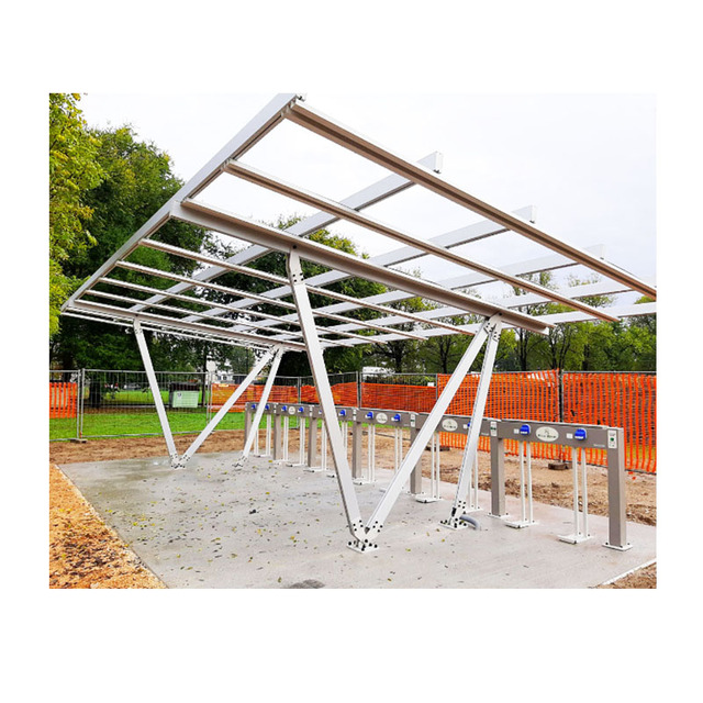 Commercial Wind-resistance Waterproof Solar Carport Mounting Car Parking Shed for Solar Panel System