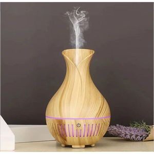 Aromatherapy <b>Diffuser</b> Wood Grain Design <b>Ultrasonic</b> Mist Maker For Home Office Use - Product Image 3