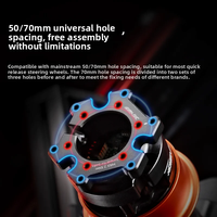 Adaptateur à dégagement rapide Simagic QR-A en acier inoxydable orange de haute qualité pour base de volant et volants Simagic Alpha EVO