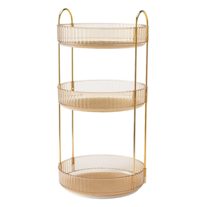 Organizzatore per il <span class=keywords><strong>Bagno</strong></span> di Grande Capacità, Trasparente e di Lusso, con Ripiani per Cosmetici e Prodotti per la Cura della Pelle - Product Image 6