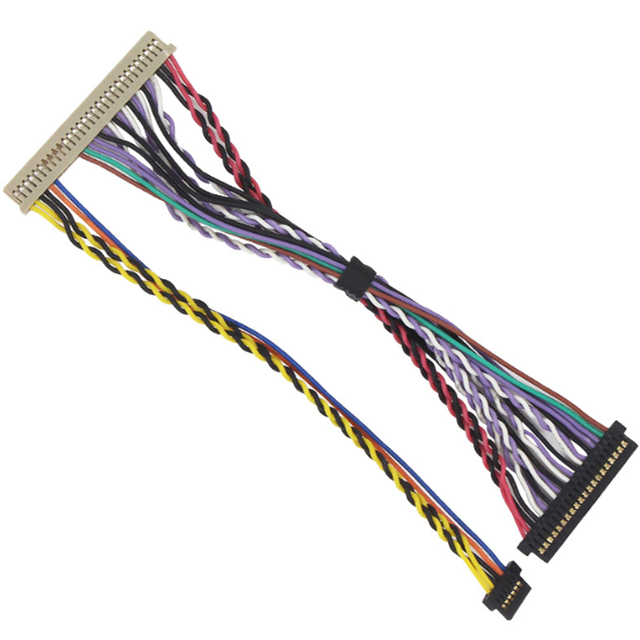 OEM ODM Custom 40-Pin LVDS Cable Assembly Wire Harness 20-Pin LVDS Cable 30-Pin LVDS Cable Home Appliances 4-Pin FFC Model