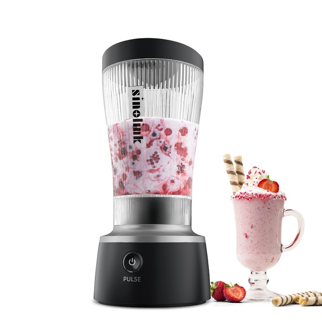 On the Go Portable Blender Making Shakes and Smoothies 250 Watt With 450ml Travel Bottle and Lid