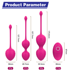 Ylove 10-Gang USB wiederauf ladbare Fernbedienung Vibrator Set Lebensmittel qualität Silikon Liebe Ei Vagina Bälle Sexspielzeug <span class=keywords><strong>Kegel</strong></span> Übung - Product Image 2