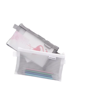 Sac à crayons en nylon transparent de grande capacité personnalisé, pochette à stylos et sacs en filet pour l'organisation et la portabilité