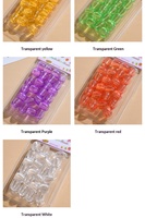 Perles transparentes pour dreadlocks, durables, pour festivals, perles pour cheveux de couleurs mélangées pour filles, jolies décorations pour cheveux