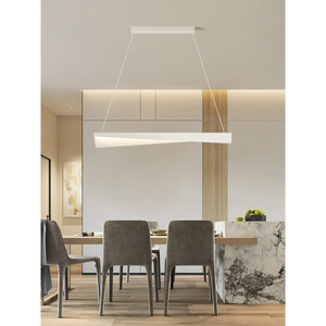 Nordic Style Modern Minimalist <b>LED</b> Pendant <b>Light</b> for Restaurant Dining Table Unique Single-Line Bar Lighting - Product Image 1
