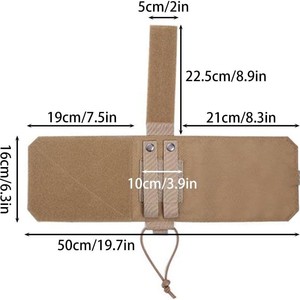 Adjustable Waist-Mounted Water Bottle Bag 50cm <b>Khaki</b> Insulated Outdoor Sports Jogging <b>Backpack</b> - Product Image 1