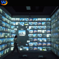 Mur de photos numérique interactif 3D avec écran tactile vidéo expérience immersive projecteur d'hologrammes pour les expositions