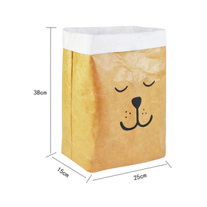 Juya Vietnam — papier de rangement réutilisable, joli chien Tyvek, seau de rangement créatif, panier pour le bureau à la maison - Product Image 5