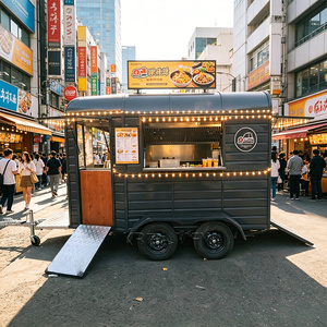 Premium Horse <b>Box</b> With Prep Area Display Window For Festivals And Mobile Dining Street Food Cart - Product Image 5