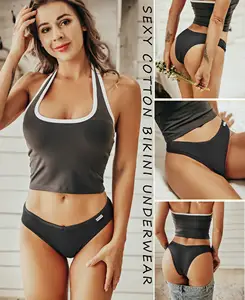 S Tot Xl Maat Comfortabele Ademende, Ademende Naadloze String Slipje Voor Dames Stretch Katoenen Damesslips