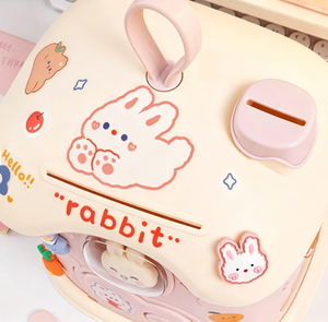 Hucha de plástico con forma de casa de hongos para niña, DIY, de alto valor estético, resistente a caídas, adornos bonitos, regalo para niños de guardería - Product Image 4