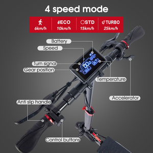 Scooter potente de 600W con motor de altura ajustable T4, carga máxima de 150 kg, <span class=keywords><strong>40</strong></span> <span class=keywords><strong>km</strong></span> de largo alcance, scooters eléctricos rápidos todoterreno para adultos - Product Image 4
