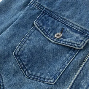 แจ็คเก็ตเดนิมพรีเมียมสำหรับผู้ชายแบบขายส่ง |   เสื้อผ้าสตรีทแวร์แบบกำหนดเองได้สำหรับแบรนด์ส่วนตัว - Product Image 3