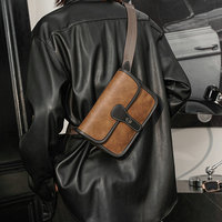 LYMECH 2026 Mode Mobiele Telefoon PU Lederen Sport Borsttas Schoudertas Reistas Messenger Bag voor Heren en Dames