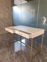 Table basse élégante et moderne à 2 tiroirs pliables pour le salon, commode à tiroirs