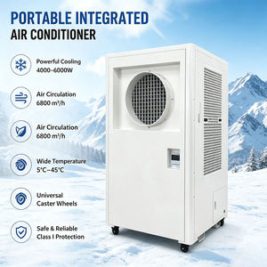 เครื่องปรับอากาศอุตสาหกรรมแบบเคลื่อนย้ายได้ 6000W พร้อมระบบทำความเย็นเฉพาะจุด ปริมาณลมสูง ใช้สารทำความเย็น R410A สำหรับโรงงานและคลังสินค้า - Product Image 2