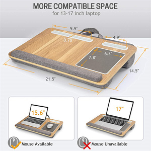 Support pour <span class=keywords><strong>ordinateur</strong></span> <span class=keywords><strong>portable</strong></span> - Support pour <span class=keywords><strong>ordinateur</strong></span> <span class=keywords><strong>portable</strong></span> jusqu'à 17 pouces, support pour <span class=keywords><strong>ordinateur</strong></span> <span class=keywords><strong>portable</strong></span> pour <span class=keywords><strong>lit</strong></span>, <span class=keywords><strong>repose</strong></span>-poignets et tapis de souris, support pour <span class=keywords><strong>ordinateur</strong></span> <span class=keywords><strong>portable</strong></span> avec fente pour téléphone - Product Image 4