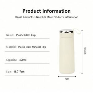 Custom Vacuum Cupping 13Oz Drinking 400Ml Glass <b>Thermos</b> Cup <b>Tea</b> Water Bottle With Logo - Product Image 3