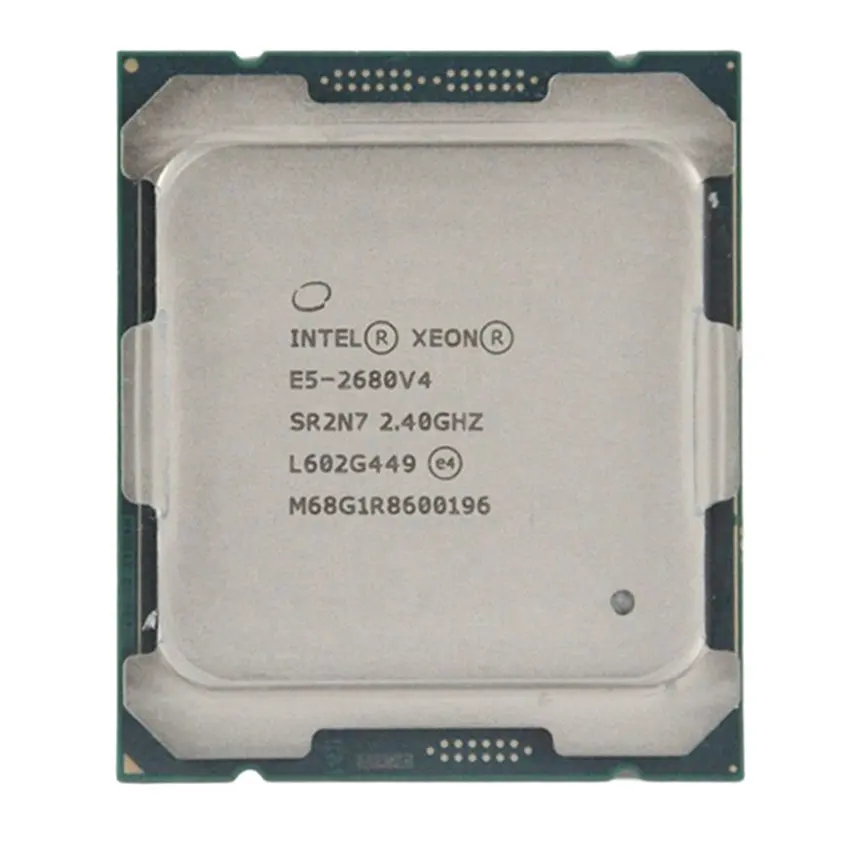 İyi fiyat E5-2680 V4 orijinal CPU işlemci Intel Xeon E5-2680 V4 14 çekirdek sunucu için 2.4GHz CPU işlemci