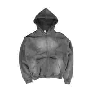 Sudadera con capucha vintage Y2K con cremallera, estilo urbano, para hombre y mujer, con estampado gráfico, estilo rapero, holgada. - Product Image 2