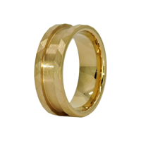 18 Karat 24 Karat vergoldeter Wolfram stahl Edelstahl Titan Wolfram Ring Core Blank für Inlay