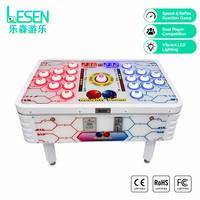 Table de jeu d'arcade Whack-a-Mole LED pour deux joueurs, avec marteau interactif, pour la vitesse et les réflexes, Naughty Bean, équipement pour enfants