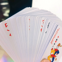 Cartes à jouer personnalisées bon marché avec impression standard double face, imperméables, plaquées en feuille, avec votre publicité