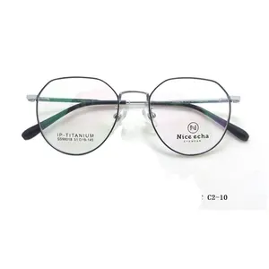 금속 광학 안경 여성 남성 합금 소재 경량 안경 프레임 SS98018