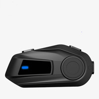 Casque de moto 5.1 pour interphone, étanche IPX-6, batterie 900 mAh, indicateur LED, faible latence, application sans fil