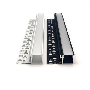 Profilé LED en aluminium YG-B012 pour cloisons sèches de <span class=keywords><strong>plafond</strong></span> Bandes noires Barre de canal Éclairage Encastré Plâtre Gypse - Product Image 5