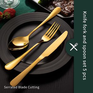 Groothandel Bestek 20 Stuks Goud Bestek <span class=keywords><strong>Set</strong></span> Rvs Bestek Voor Bruiloft - Product Image 6