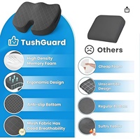 Coussin de siège en mousse à mémoire de forme ergonomique pour chaise de bureau siège de voiture avion coccyx soulagement de la douleur pour les utilisateurs assis longtemps