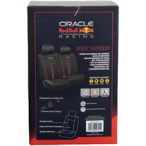 Set coprisedili 6 pezzi Powerbar nero/rosso - Product Image 3
