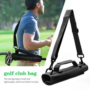 Premium BSCI factory custom logo Portable Golf Course Driving Range Club Bag Lightweight Travel Carrier Bag