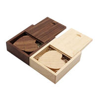 Caja de madera con Logo personalizado en forma de corazón, memoria Usb, regalo de boda, 8gb, 16gb, 32 Gb, 64gb