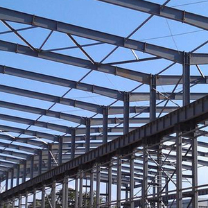 Poutre en acier au carbone et colonne pour entrepôt/atelier/maison modulaire préfabriquée avec système de toiture et de drainage - Product Image 1
