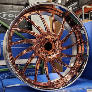 Cerchi Forgiati in Alluminio 6061-T6 da 19 20 22 24 26 Pollici, 2 o 3 Pezzi, Cromati o Oro Rosa per Rolls-Royce Phantom Cullinan <span class=keywords><strong>Ghost</strong></span> BMW Wraith - Product Image 3